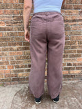 Wide Leg Pants W/Drawstring