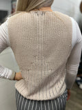 Sleeveless V-Neck Sweater Knit Top