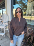 Scuba Luxe V Neck Pullover