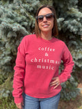 Coffee N Christmas Music Graphic