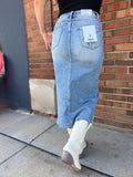 Mica Denim Midi Skirt