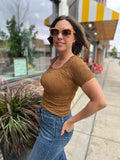 Floral Pattern Short Sleeve Top