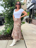 Paisley Handkerchief Hem Skirt