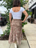 Paisley Handkerchief Hem Skirt