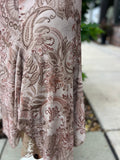 Paisley Handkerchief Hem Skirt