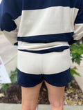 Striped Knit Shorts