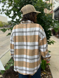 Plaid Button Flannel Shacket