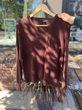 Cropped Long Sleeve Sweater