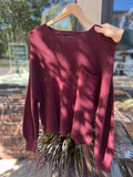 Cropped Long Sleeve Sweater