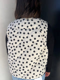 Quilted Polka Dot Pattern Vest