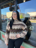 Mock Neck Long Sleeve Sweater