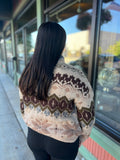 Mock Neck Long Sleeve Sweater