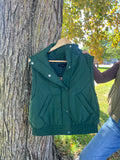 Cropped Mock Neck Puffer Vest