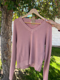 V Neck Long Sleeve Pullover Sweater
