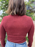 Basic Ribbed Mock Neck Top