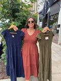 Flutter Sleeve Maxi Dress