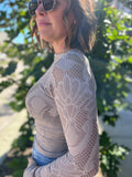 Seamless Knit Mock Neck Top