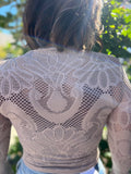 Seamless Knit Mock Neck Top