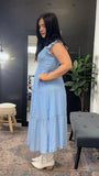 Smocked Tiered Midi Dress