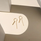 Token Raya Keyhole Threader Earrings- Nonreturnable