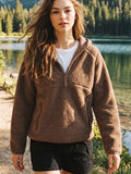 Sherpa Half Zip Pullover