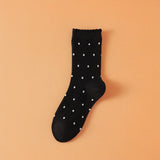 Lace Polka Dot Crew Socks