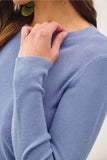 Rib Knit Long Sleeve Pullover