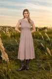 Smocked Tiered Midi Dress