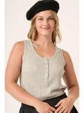 Ribbed Scoop Neck