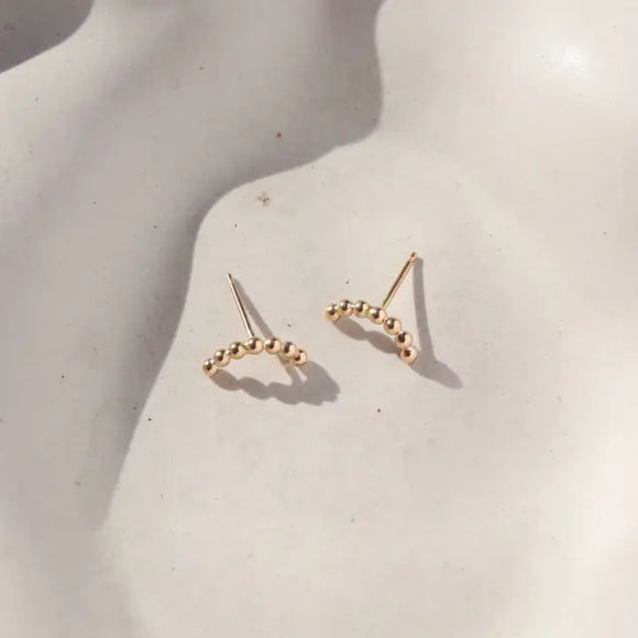 Token Sequin Arc Earrings- Nonreturnable