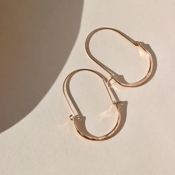 Token Hammered Paloma Hoops- Nonreturnable