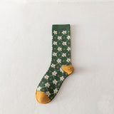 Geometric Pattern Crew Socks