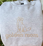 Dog Mom Embroidered Crewneck