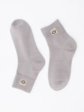 Happy Feet Embroidered Socks