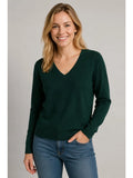V Neck Long Sleeve Pullover Sweater