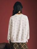 Textured Long Sleeve Pullover
