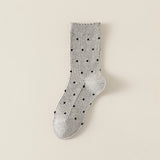 Lace Polka Dot Crew Socks