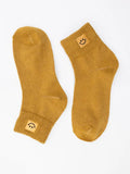 Happy Feet Embroidered Socks
