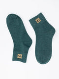 Happy Feet Embroidered Socks