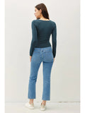 Basic Square Neck Long Sleeve