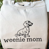 Dog Mom Embroidered Crewneck