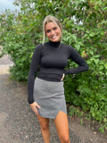 Jacquard Textured Mini Skirt