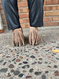 Cut Out Fringe Booties