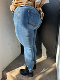 Judy Blue Released Hem Side Slit Skinny Jeans