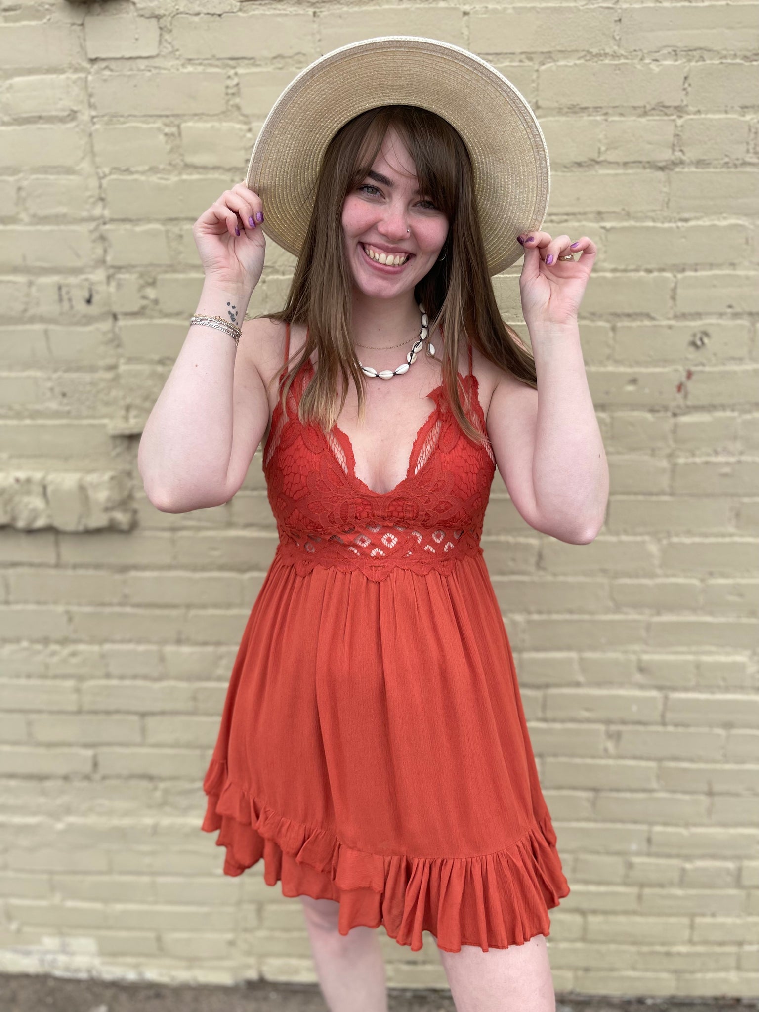 Boho Crochet Lace Top w/ Flowy Bottom Dress Two Sisters Boutique Boho Crochet Lace Top w/ Flowy Bottom Dress Two Sisters Boutique