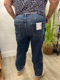 Erika Distressed Roll Up Mom Jeans