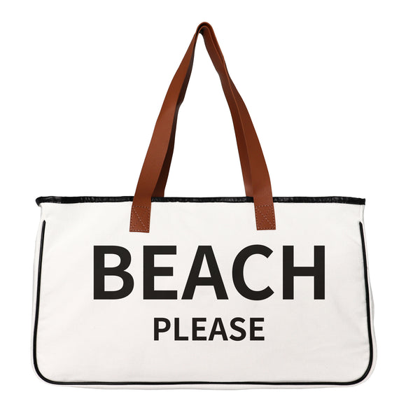 Large Beach Travel Canvas Bag